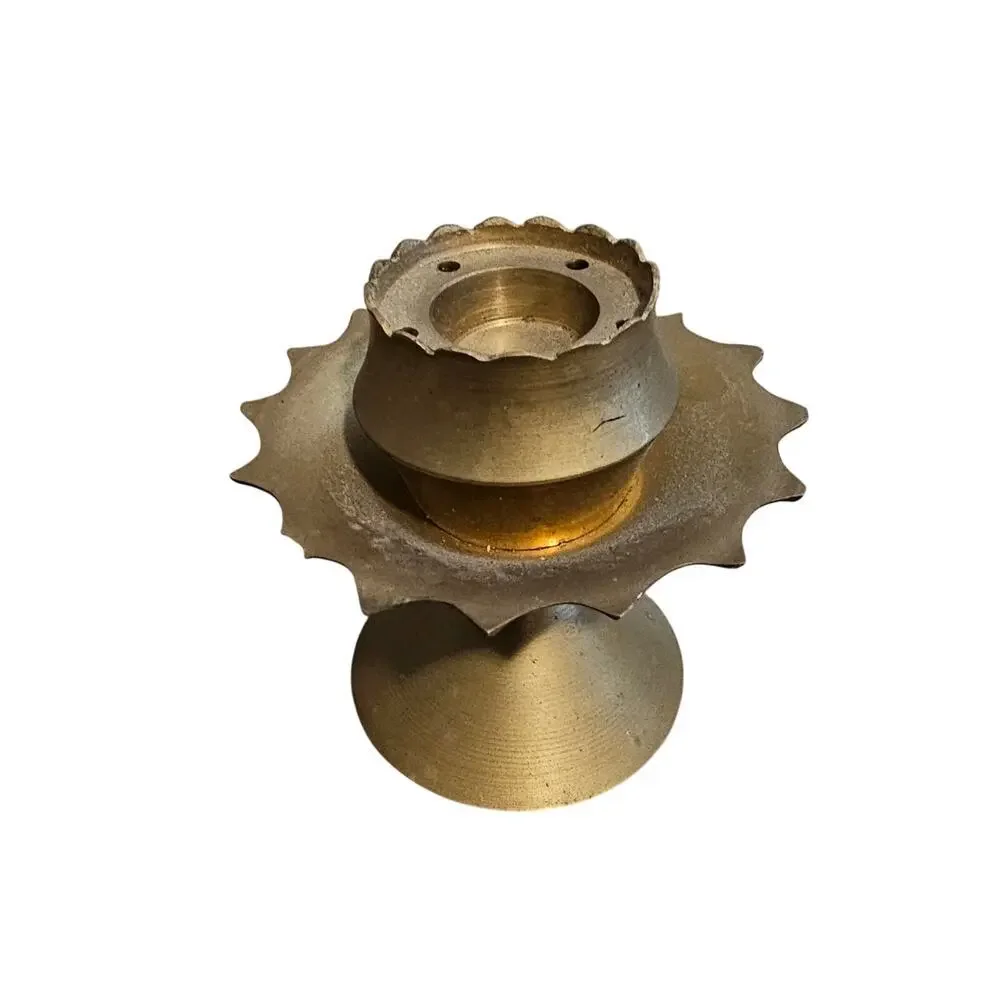 Vintage brass lotus